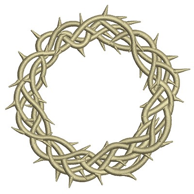 Matriz de matriz Matriz De Bordado Coroa De Espinhos 13 Cm